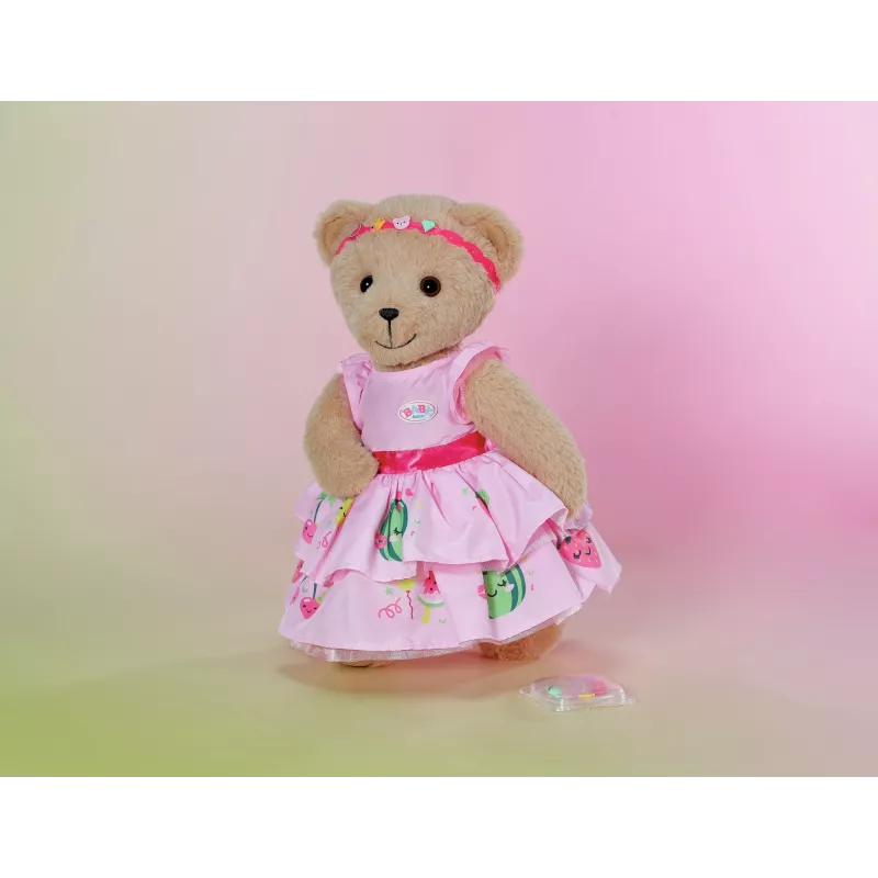 Puppenkleid ZAPF BABY born Kleid mit Pinplay für 43 cm Puppe, mehrfarbig, faltbar, Alter 3+