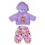 Puppenkleidungsset ZAPF BABY born Hoodie Outfit für 43 cm Puppen, mehrfarbig, empfohlenes Alter 3+