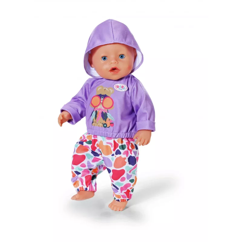 Puppenkleidungsset ZAPF BABY born Hoodie Outfit für 43 cm Puppen, mehrfarbig, empfohlenes Alter 3+