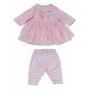 Puppenkleidungsset ZAPF BABY born Kleid Rose für 36 cm Puppen, mehrfarbig, faltbar, Alter 1+