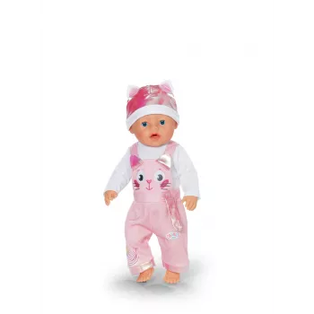 Puppenkleiderset ZAPF BABY born Strampler mit Mütze für 43 cm Puppen, mehrfarbig, faltbar, ab 3 Jahren