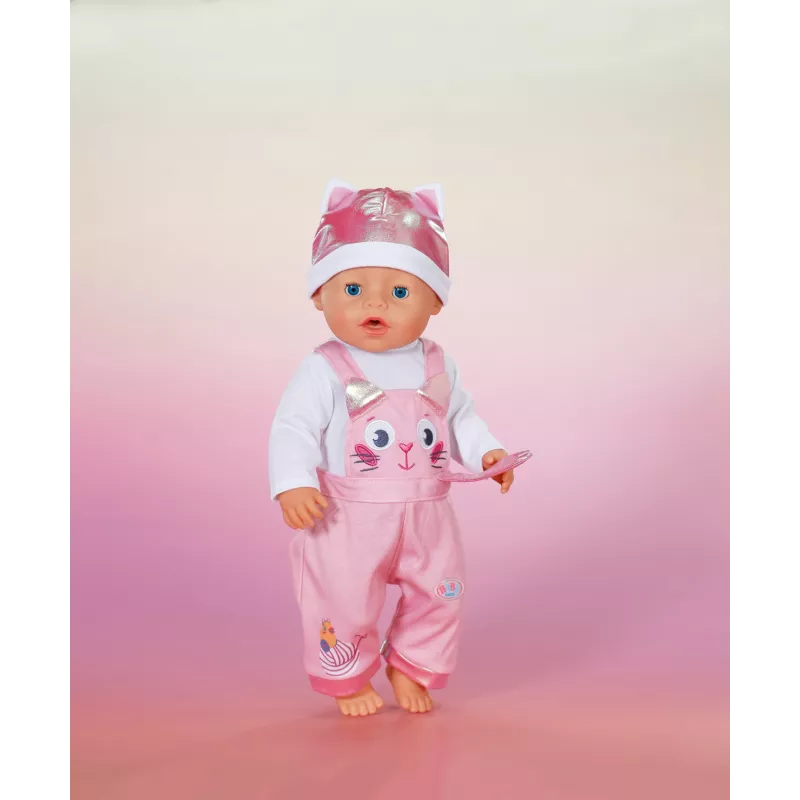 Puppenkleiderset ZAPF BABY born Strampler mit Mütze für 43 cm Puppen, mehrfarbig, faltbar, ab 3 Jahren