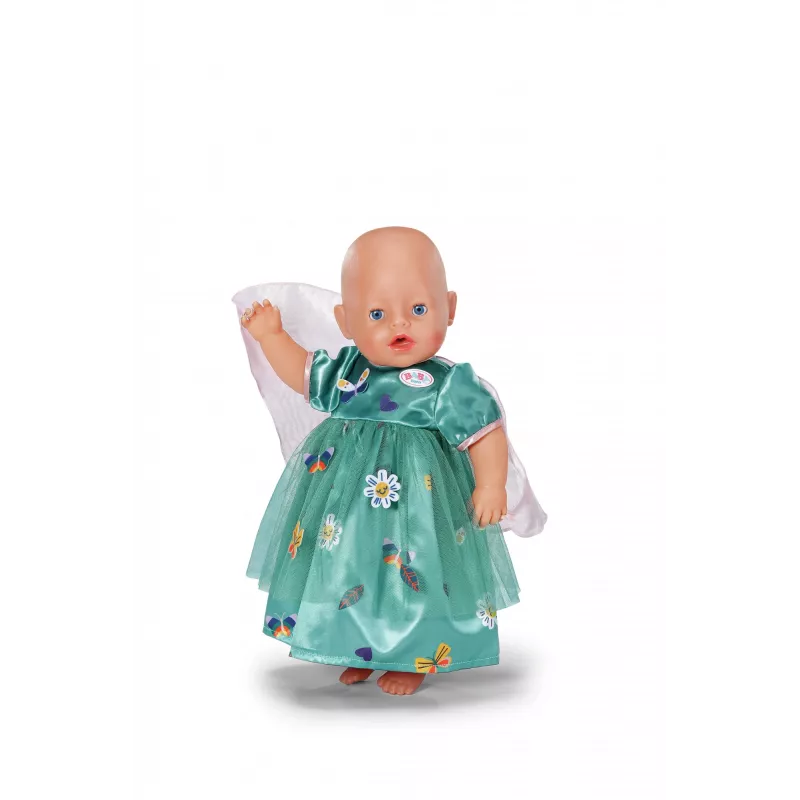Puppenkleid ZAPF BABY born Feenkleid mit Flügeln für 43 cm Puppen, mehrfarbig, faltbar, für Kinder ab 3 Jahren