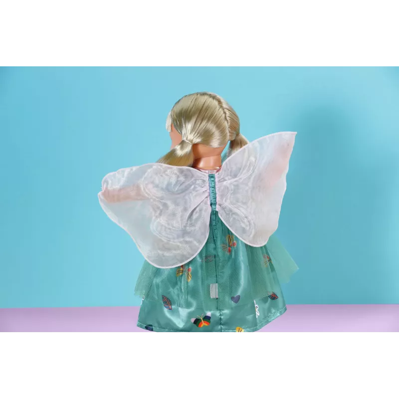 Puppenkleid ZAPF BABY born Feenkleid mit Flügeln für 43 cm Puppen, mehrfarbig, faltbar, für Kinder ab 3 Jahren