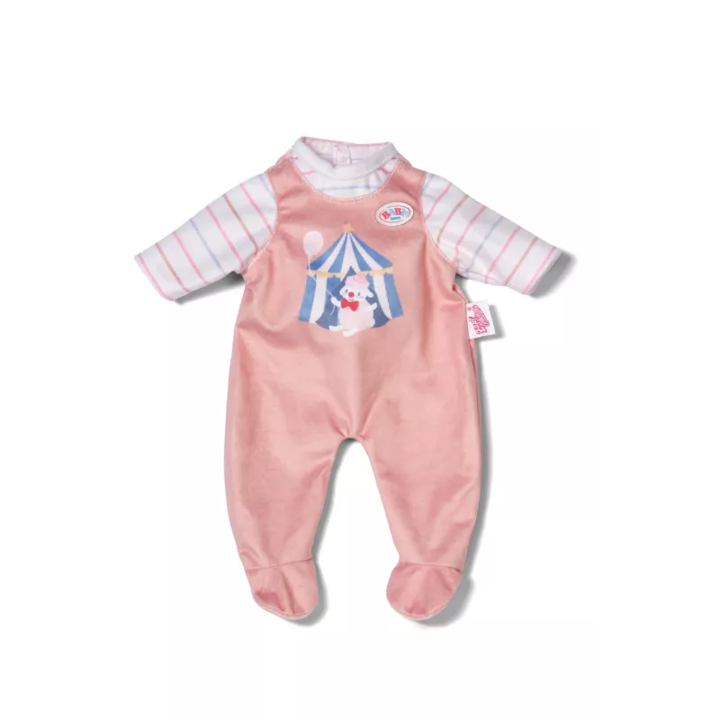 Puppen-Strampler ZAPF BABY born Romper Apricot für 36 cm Puppen, Stoff, mehrfarbig, faltbar, Alter 1+