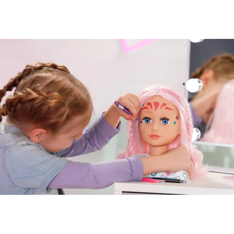BABY born Styling Head Artist, Makeup/Styling-Puppenkopf, Weiblich, 3 Jahr(e), Mehrfarbig