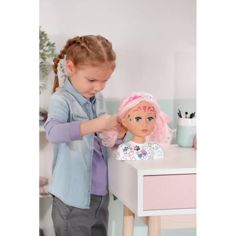 BABY born Styling Head Artist, Makeup/Styling-Puppenkopf, Weiblich, 3 Jahr(e), Mehrfarbig