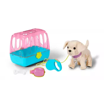 Puppenhaustier ZAPF BABY born My Dog Lucky mit Box — Textil/Kunststoff, mehrfarbig, für 3–12 Jahre, benötigt 4×AAA