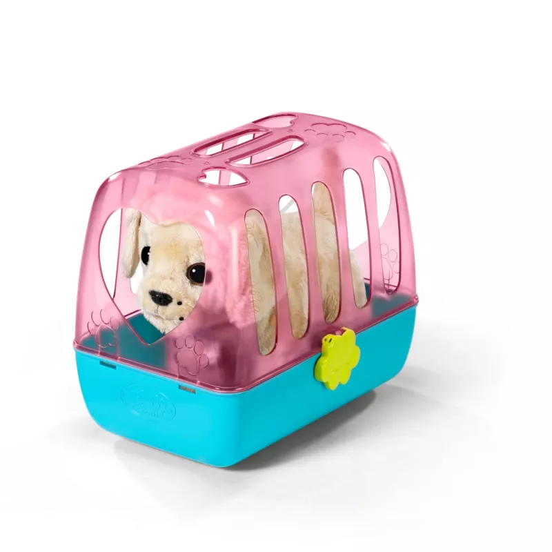 Puppenhaustier ZAPF BABY born My Dog Lucky mit Box — Textil/Kunststoff, mehrfarbig, für 3–12 Jahre, benötigt 4×AAA