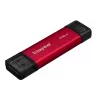Externe SSD Kingston 512 GB Dual USB-A/USB-C tragbar, USB 3.2 Gen 2, Lesen 1050 MB/s, Schreiben 950 MB/s, Schwarz/Rot