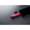 Externe SSD Kingston 2 TB Dual USB-A/USB-C, USB 3.2 Gen 2, Lesen 1050 MB/s, Schreiben 950 MB/s, Schwarz/Rot