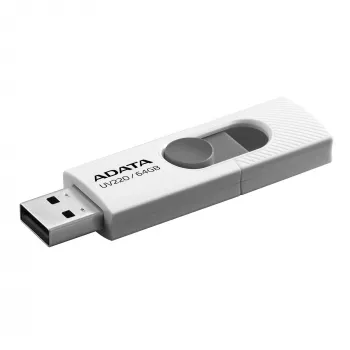 ADATA UV220 USB-Flash-Laufwerk 64 GB USB Typ-A 2.0 Grau, Weiß