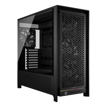 PC-Miditower-Gehäuse CORSAIR FRAME 5000D RS — Schwarz, ATX/EATX-Unterstützung, 3x 140-mm-Frontlüfter, gehärtetes Glas, 250×556×542 mm