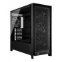 PC-Miditower-Gehäuse CORSAIR FRAME 5000D RS — Schwarz, ATX/EATX-Unterstützung, 3x 140-mm-Frontlüfter, gehärtetes Glas, 250×556×542 mm