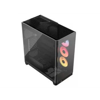 PC-Gehäuse Corsair 4500X LX-R RGB Tempered Glass Midi Tower Schwarz