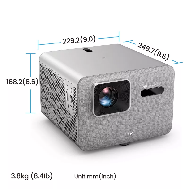 BenQ TK705STi Kurzdistanzprojektor — DLP UHD 4K (3840×2160), 3000 ANSI-Lumen, LED-Lichtquelle, 16:9, Offset 100 %