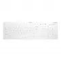Contour Design Active Key Contour QuickClean Medizinische Tastatur Abnehmbare Abdeckung Full-Size Kabellos Weiß DE C8112
