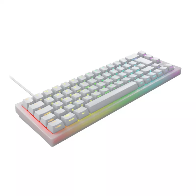 CHERRY K5V2 Kompakttastatur Gaming USB QWERTZ Deutsch Weiß 68 Tasten RGB LED