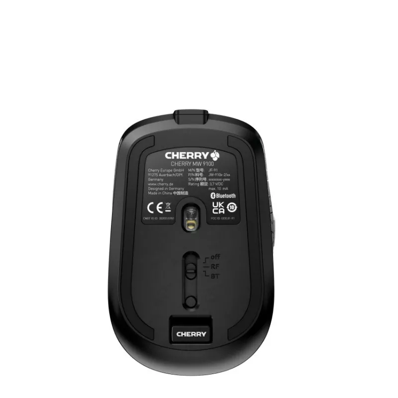CHERRY MW 9100 Maus Office Beidhändig RF Wireless + Bluetooth 2400 DPI