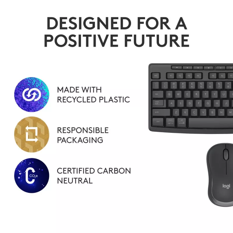 Logitech MK370 Combo for Business Wireless Tastatur and Maus Full-size QWERTZ