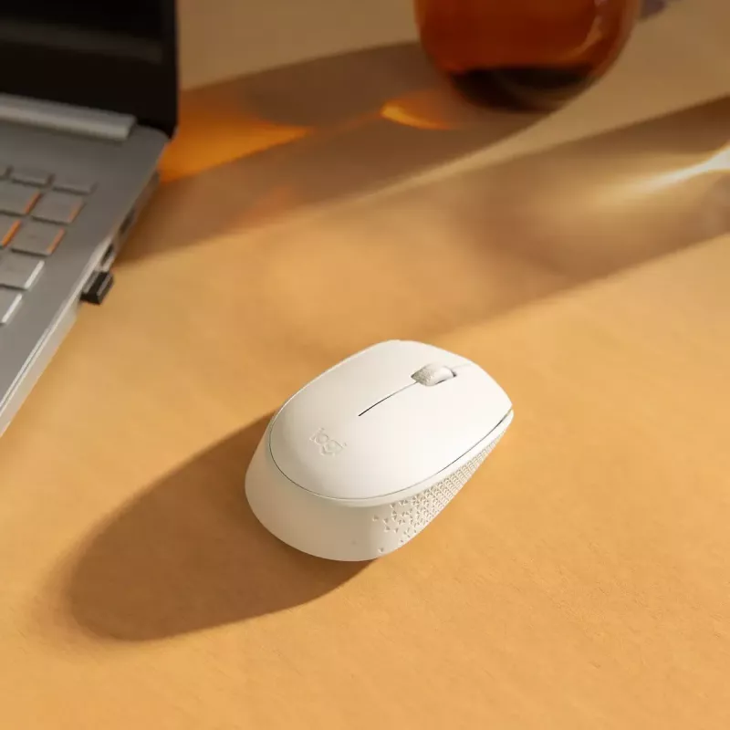 LOGITECH M171 Wireless Maus Off White Emea