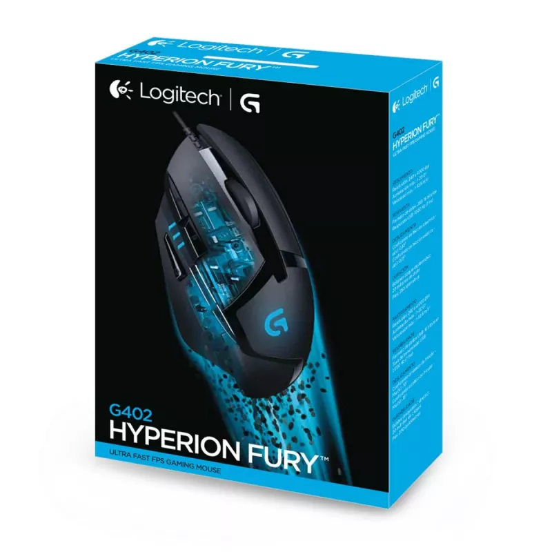 LOGITECH G402 FPS Gaming-Maus USB Hyperion Fury - EWR2