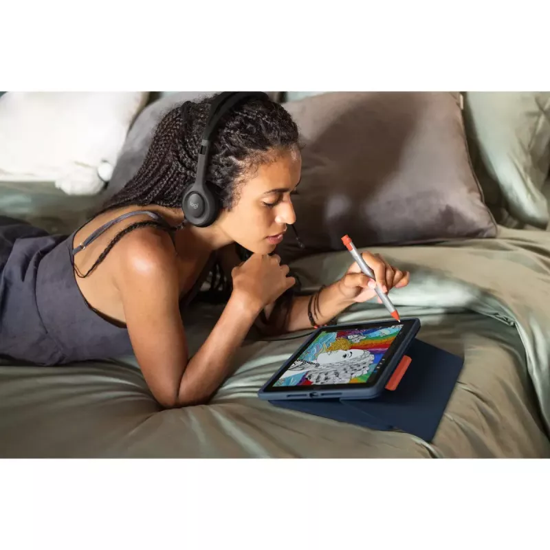 LOGITECH Rugged Combo 3 Touch - Blau - QWERTZ DE - EMEA