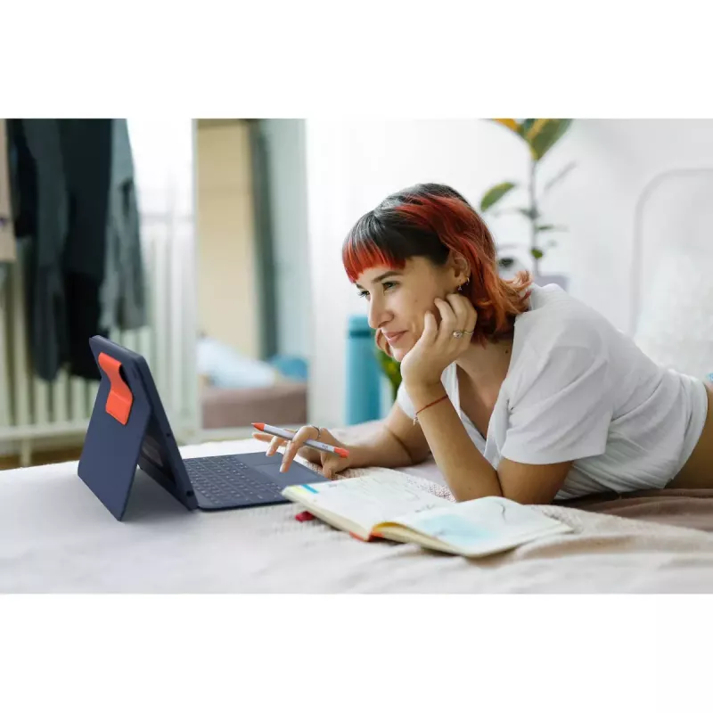 LOGITECH Rugged Combo 3 Touch - Blau - QWERTZ DE - EMEA