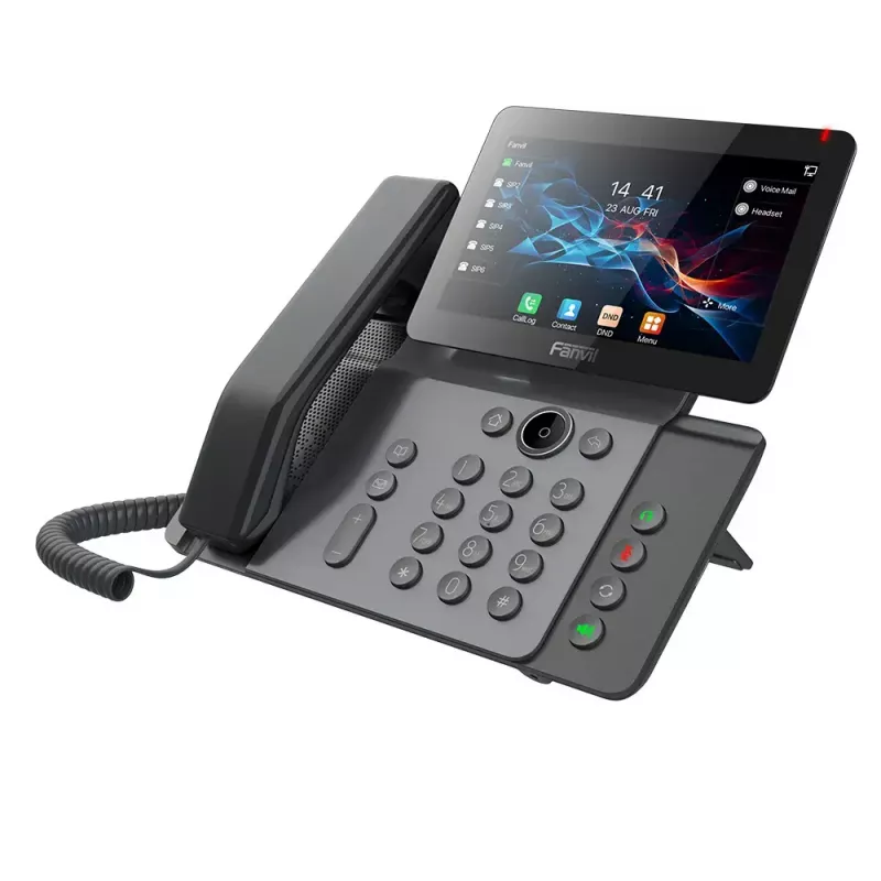 IP-Telefon Fanvil V66 Dunkelgrau – 20 Leitungen, 7 Zoll IPS-Touchscreen, WLAN, PoE, Bluetooth