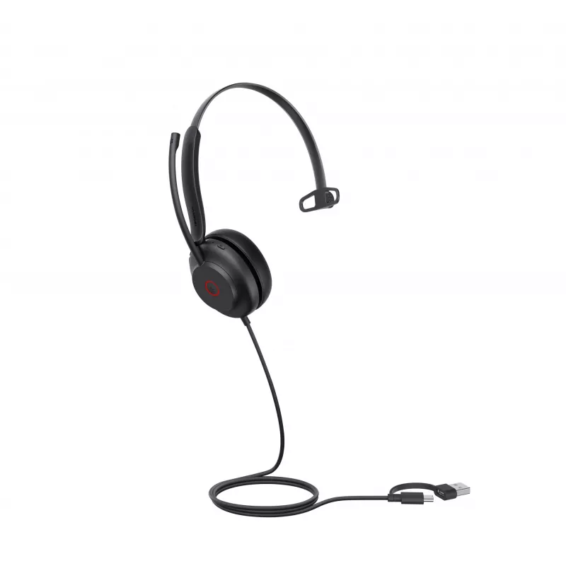 Yealink UH35 Mono UC USB-C/A Headset, kabelgebunden, 20–20000 Hz, Anrufe/Musik, 96,5 g, Headset, Schwarz