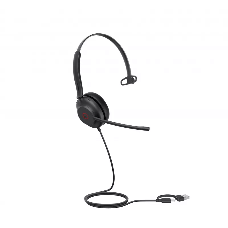Yealink UH35 Mono UC USB-C/A Headset, kabelgebunden, 20–20000 Hz, Anrufe/Musik, 96,5 g, Headset, Schwarz