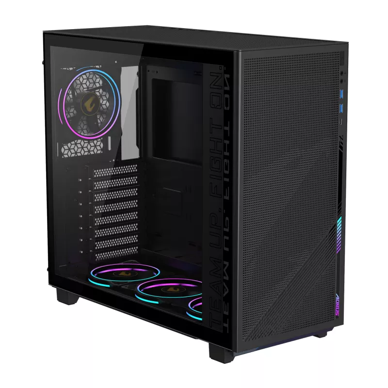 PC-Gehäuse GIGABYTE C400 Midi Tower Schwarz