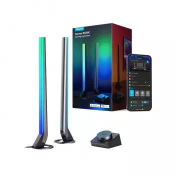 Smart-Beleuchtungsset Govee H6047, Wi‑Fi/Bluetooth, 12V 24W, schwarz, 5 Stück
