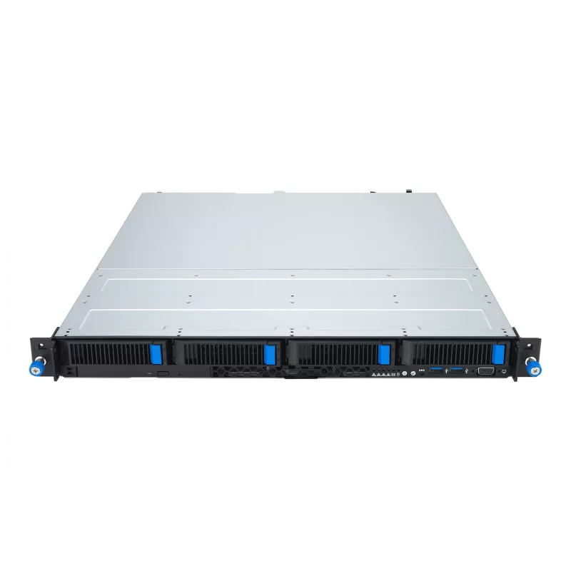 Rack-Server ASUS RS300-E12-RS4, 1U, Intel C262, LGA1700, Xeon E-2400, 4x Hot-Swap 3,5-Zoll-Einschübe, 450W Netzteil, DDR5 UDIMM bis zu 128 GB