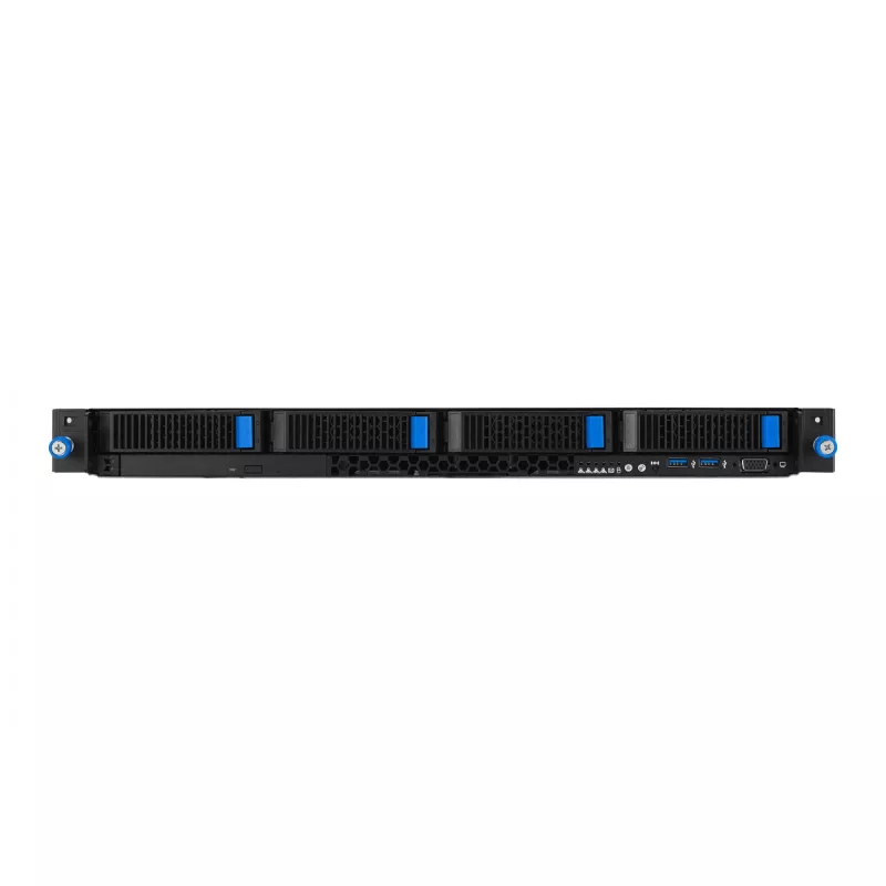 Rack-Server ASUS RS300-E12-RS4, 1U, Intel C262, LGA1700, Xeon E-2400, 4x Hot-Swap 3,5-Zoll-Einschübe, 450W Netzteil, DDR5 UDIMM bis zu 128 GB
