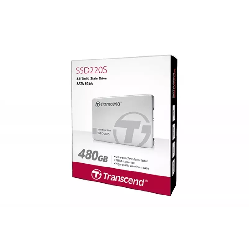SSD-Festplatte Transcend 480 GB 2,5 Zoll SATA III TS480GSSD220S