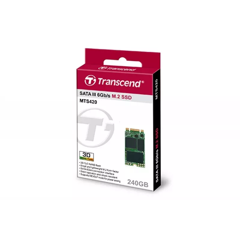 TRANSCEND SSD Mts420s 240GB M.2 2242 SATA III 6Gb/s Tlc