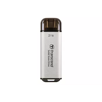 TRANSCEND Esd300s - 2TB Portable SSD - USB Type-c - 3D Nand Flash - Silber