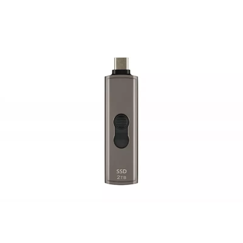 TRANSCEND SSD - Esd330c Portable Drive - 2 TB - USB Typ-C - Dunkelgraubraun
