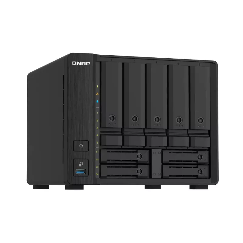 QNAP TS-932PX NAS Tower Annapurna Labs Alpine AL-324 4 GB DDR4 0 TB QNAP Turbo System Schwarz