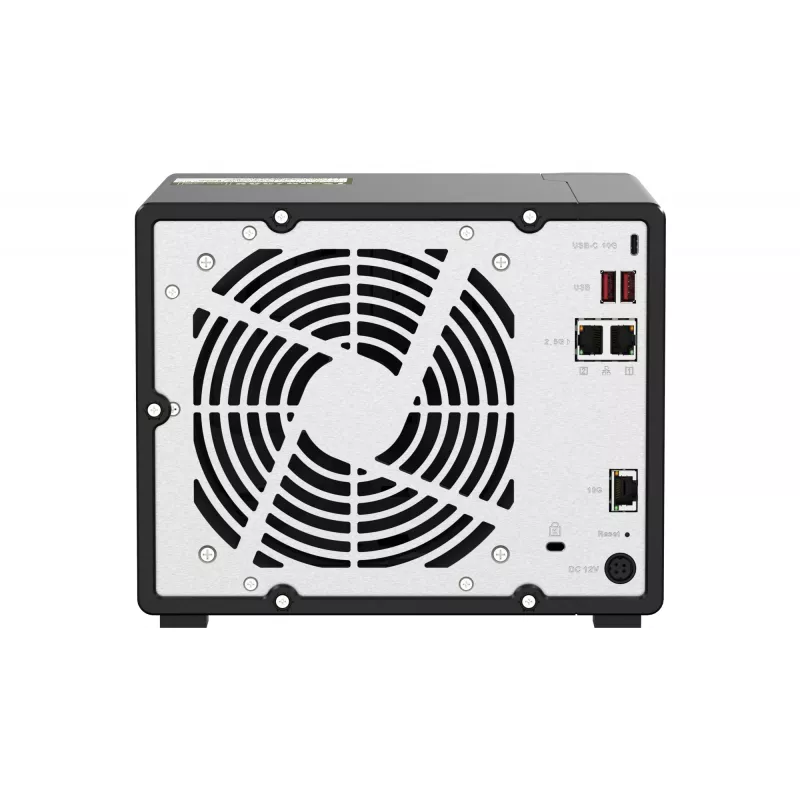 QNAP TS-H973AX NAS Tower Ryzen Embedded V1500B 8 GB DDR4 0 TB QuTS hero Schwarz