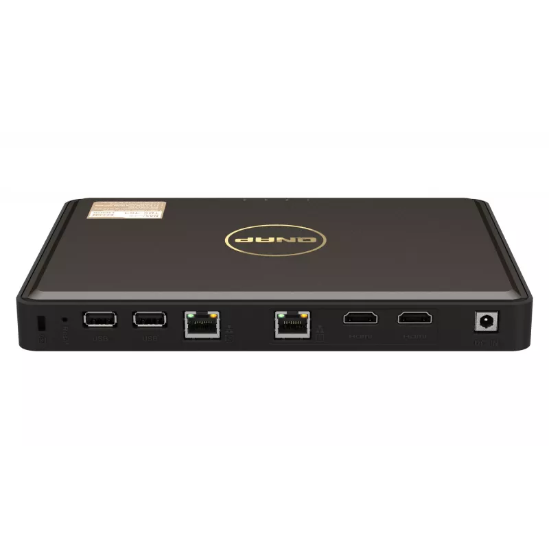 QNAP TBS-464 NAS Desktop Intel® Celeron® N5105 8 GB DDR4 0 TB QNAP Turbo System Schwarz