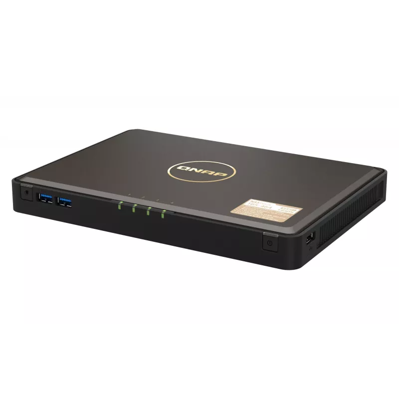 QNAP TBS-464 NAS Desktop Intel® Celeron® N5105 8 GB DDR4 0 TB QNAP Turbo System Schwarz