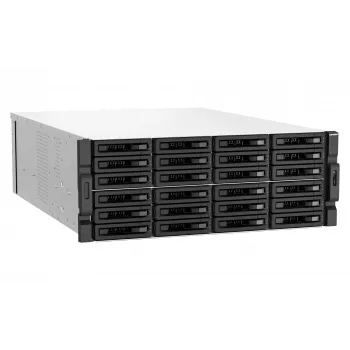 QNAP TS-H3087XU-RP NAS Rack (4U) Intel Xeon E E-2378 64 GB DDR4 0 TB QuTS hero Schwarz, Weiß