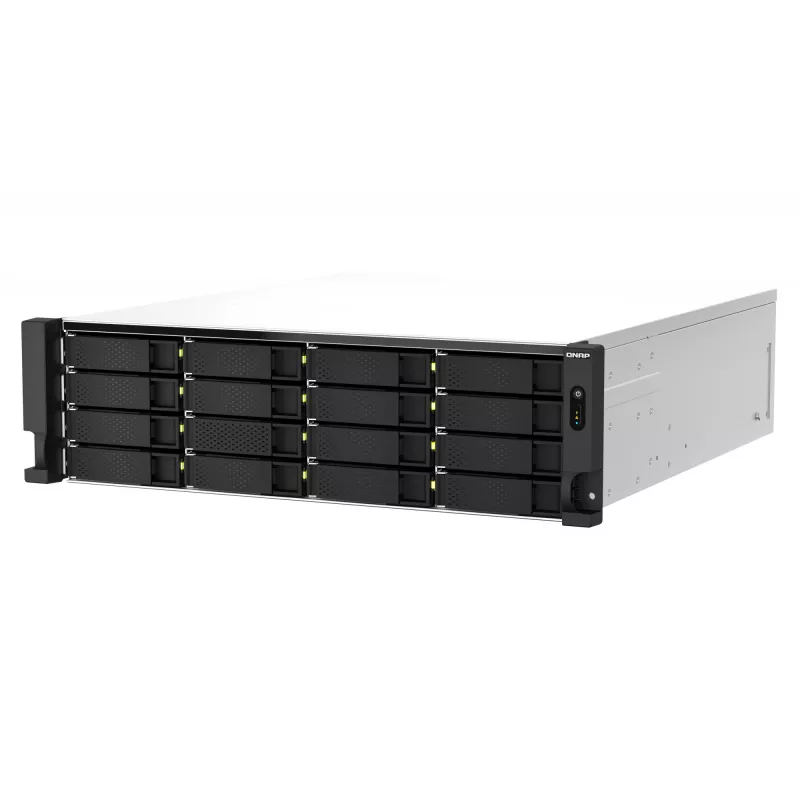 QNAP TS-h2287XU-RP NAS Rack (3U) Intel Xeon E E-2336 32 GB DDR4 0 TB QuTS hero Schwarz, Weiß