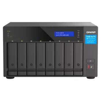 QNAP TVS-h874X NAS Tower Intel® Core™ i9 64 GB DDR4 0 TB QuTS hero Schwarz