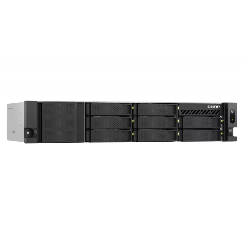 QNAP TS-855EU-8G NAS/Storage Server Rack (2U) Intel Atom® C5125 8 GB DDR4 0 TB QuTS hero Schwarz
