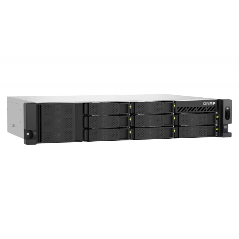 QNAP TS-855EU-8G NAS/Storage Server Rack (2U) Intel Atom® C5125 8 GB DDR4 0 TB QuTS hero Schwarz