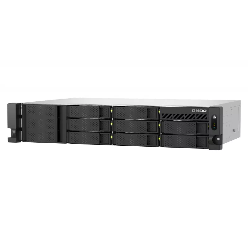 QNAP TS-855EU-8G NAS/Storage Server Rack (2U) Intel Atom® C5125 8 GB DDR4 0 TB QuTS hero Schwarz