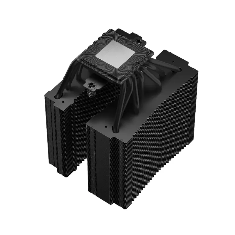 Luftkühler DeepCool ASSASSIN IV VC VISION — Dual-Lüfter 120/140 mm, 300 W TDP, 7 Heatpipes, LGA115x/LGA1200/LGA1700/LGA20xx kompatibel, Schwarz